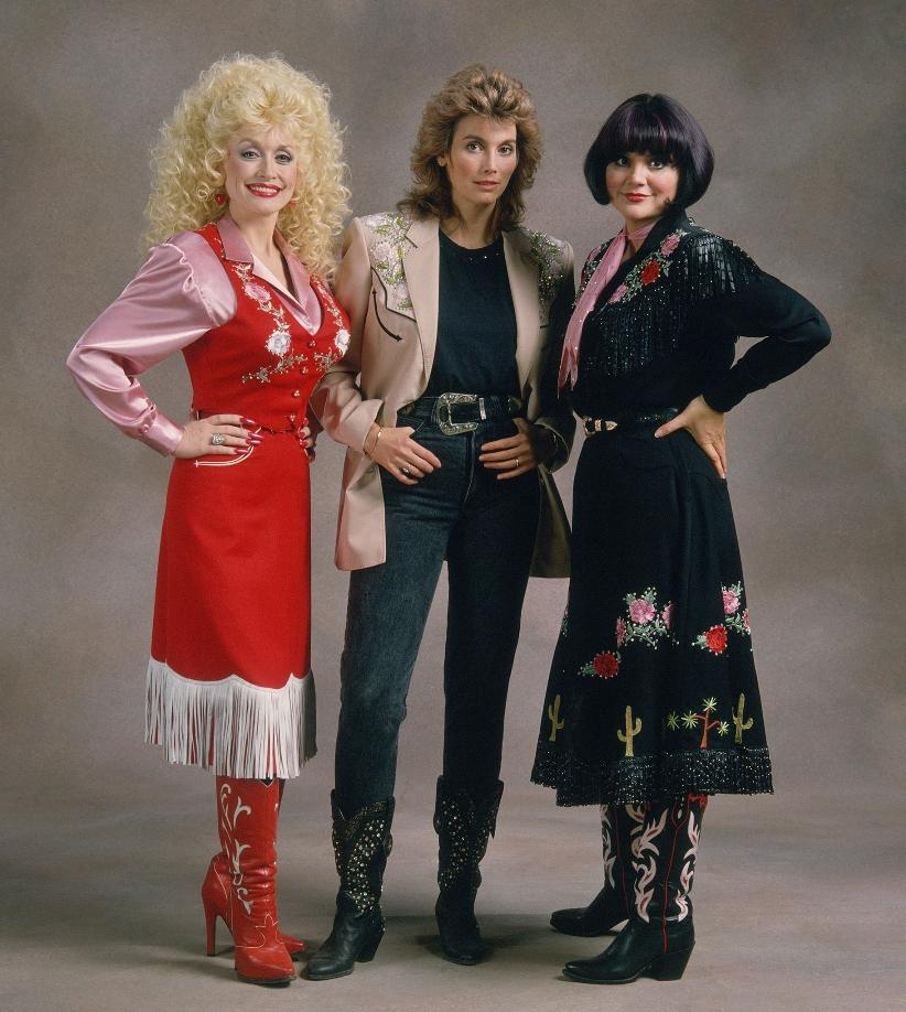 Dolly, Emmylou Harris & Linda Ronstadt in 1987
